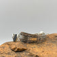 Hollywood International Silverplate - Vintage Silverware Bracelet with Strong Magnetic Clasp and Gemstone Connector