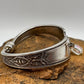 Ancestral (1924) - Vintage Spoon Bracelet with Strong Magnetic Clasp and Gemstone Connector